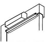 Дверной доводчик скользящая тяга, монтаж на раме картинка