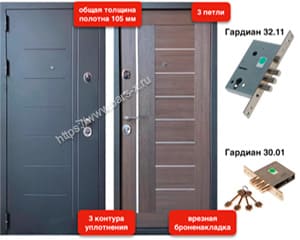 Входная металлическая дверь VoronDoors Модель VD-101 картинка