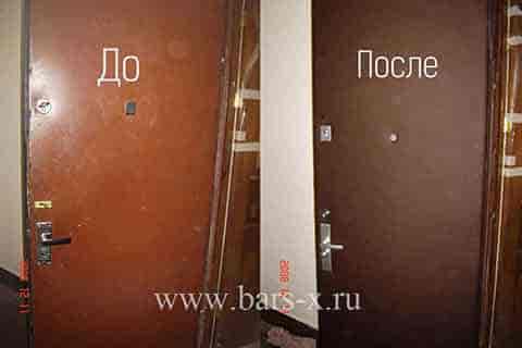 Замена обивки двери и замена замков фото Замена обивки двери и замена замков