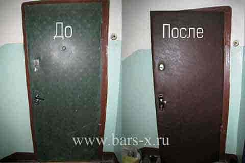 Замена обивки входной двери фото Замена обивки входной двери