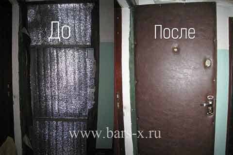 Обшивка входной двери винилискожей фото Обшивка входной двери винилискожей