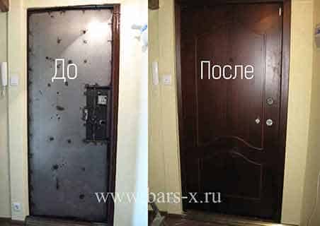 Установка панели с фрезеровкой на входную дверь фото Установка панели с фрезеровкой на входную дверь