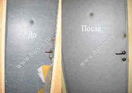 Замена мягкой обивки на новую на входной двери фото Замена мягкой обивки на новую на входной двери