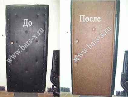 Замена старой обивки на входной двери фото Замена старой обивки на входной двери