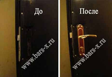 Замена обивки и замка на входной двери фото Замена обивки и замка на входной двери