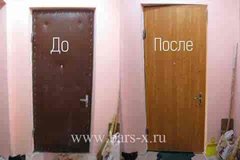 Замена старой обивки входной двери на панель фото Замена старой обивки входной двери на панель