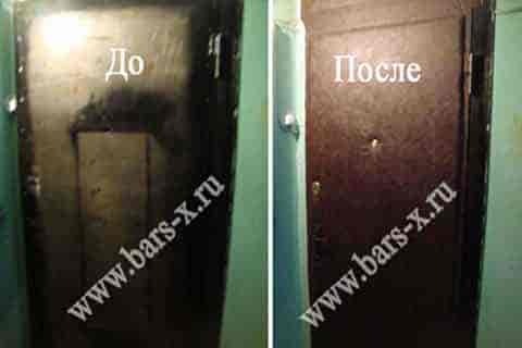 Обивка входной двери после пожара фото Обивка входной двери после пожара