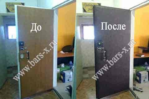 Замена панели на входной двери на мягкую обивку фото Замена панели на входной двери на мягкую обивку