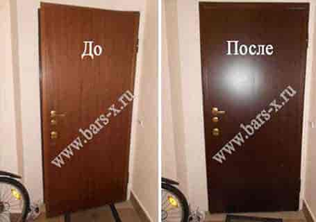 Замена старой панели на новую на входной двери фото Замена старой панели на новую на входной двери