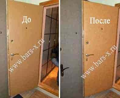 Замена обивки на входной металлической двери фото Замена обивки на входной металлической двери