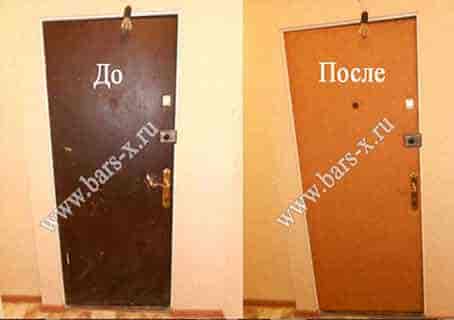 Замена обивки на входной стальной двери фото Замена обивки на входной стальной двери